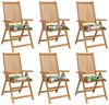 vidaXL Stuhlkissen 6 Stk. Mehrfarbig 50x50x7 cm Oxford-Gewebe 361551 Bild 3