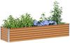 vidaXL Hochbeet Hellbraun 195 x 50 x 36 cm Verzinkter Stahl 42017344 Bild 3