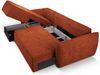 Micadoni Ecksofa Kaelle 4-Sitzer mit Schlaffunktion Links Chenille Terrakotta Bild 4