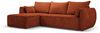 Micadoni Ecksofa Kaelle 4-Sitzer mit Schlaffunktion Links Chenille Terrakotta Bild 2