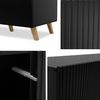 2x Stück Nachtschrank 'Fusbo' Weiß / Schwarz Bild 4