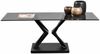 Couchtisch >Tara< in schwarz, Metalls/MDF/Glas - 122x46x61cm (BxHxT) Bild 2