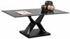 Couchtisch >Tara< in schwarz, Metalls/MDF/Glas - 122x46x61cm (BxHxT) Bild 5