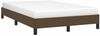 vidaXL Bettgestell ohne Matratze Dunkelbraun 120x190 cm Stoff 379485 Bild 4