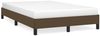 vidaXL Bettgestell ohne Matratze Dunkelbraun 120x190 cm Stoff 379485 Bild 2