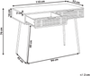 Schreibtisch CHULA Hellbraun 110 cm 52 cm Bild 2