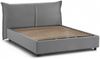 Dmora Aldus-Doppelbett, Bettkasten mit Stoffbezug, 100 % Made in Italy, Öffnung vorne, inklusive Matratze 160 x 200 cm, Grau Bild 5