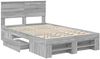 vidaXL Bettrahmen Graues Sonoma 120 x 200 cm Holzwerkstoff 3408779 Bild 5