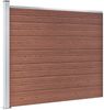 vidaXL Zaunelement WPC 175x146 cm Braun 148981 Bild 2