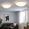 LED Deckenleuchte, Glas, Opal gemustert, D 25 cm Bild 5