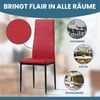 Albatros Esszimmerstühle MILANO 4er Set, Rot - Polsterstuhl mit Kunstleder-Bezug, Modernes Stilvolles Design am Esstisch - Küchenstuhl oder Stuhl Esszimmer mit hoher Belastbarkeit bis 110kg Bild 4
