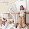 lilimaus Betthimmel Musselin Hausbett Himmel für Kinderzimmer mit Gold Applikation, Musselin Betthimmel aus Baumwolle für Kinderzimmer-Deko Bild 2