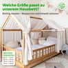 lilimaus Betthimmel Musselin Hausbett Himmel für Kinderzimmer mit Gold Applikation, Musselin Betthimmel aus Baumwolle für Kinderzimmer-Deko Bild 3