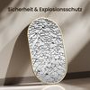 EMKE Badspiegel Elliptisch Wandspiegel 45x60cm Gold Aluminum Frame Spiegel Badezimmerspiegel Bild 4