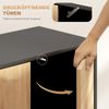 Sideboard mit 4 Fächer, Push-to-open Türen, melaminbeschichtet MDF, Metallbeine, Kippsicherung, für Wohnzimmer & Flur Bild 5