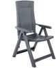 vidaXL Verstellbare Gartenstühle 2 Stk. Kunststoff Anthrazit 48761 Bild 2