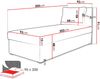 Boxspringbett Pirto (Farbe: Poso 100, Größe: 90x200 cm) Bild 5