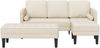 vidaXL Sofa Set mit Kissen 2 pcs Leinen Polyester 3329263 Bild 4