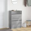 vidaXL Schuhschrank mit 2 Klappen Grau Sonoma 80x34x116 cm 3214411 Bild 3