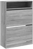 vidaXL Schuhschrank mit 2 Klappen Grau Sonoma 80x34x116 cm 3214411 Bild 2