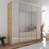 OTTO home Drehtürenschrank Kleiderschrank Kleiderschränke Schrank Garderobe AGORDO mit Glasfront (in zwei Griff-Farben, Breiten 91-360 cm) mit Außenschubkästen, in 7 Breiten und 2 Höhen MADE IN GERMANY Bild 1
