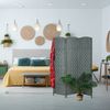 Relaxdays Paravent in Grau Bild 3