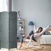 Relaxdays Paravent in Grau Bild 4