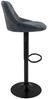ML-DESIGN Barhocker Gepolsterter Barstuhl mit Rückenlehne und Fußstütze, 360° drehbar (4 St), Drestuhl höhenverstellbar 62-82 cm, Anthrazit, Bezug aus Kunstleder Bild 2