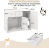 Versteck für die Katzentoilette mit 2 Schubladen & 3 Türen Holz Katzenschrank Katzenmöbel Bild 2
