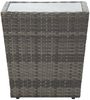 vidaXL 5-tlg. Garten-Bistro-Set Poly Rattan und Hartglas Grau 3058369 Bild 4