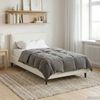 vidaXL Sommerdecke Gepolstert Hellgrau 140 x 200 cm Mikrofaser 42025918 Bild 4