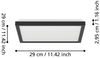 Eglo LED Deckenleuchte Rovito schwarz 29 x 29 cm warmweiß-kaltweiß Bild 2