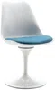 Vente-unique - XAFY Stuhl Plastik BlauWeiß - B 56,5 cm x H 82 cm x L 49 cm Bild 4