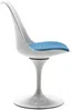 Vente-unique - XAFY Stuhl Plastik BlauWeiß - B 56,5 cm x H 82 cm x L 49 cm Bild 5