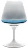 Vente-unique - XAFY Stuhl Plastik BlauWeiß - B 56,5 cm x H 82 cm x L 49 cm Bild 3
