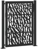 vidaXL Gartentor Schwarz 100x125 cm Stahl Trace Design 4100980 Bild 2
