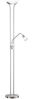 Vornehme 22,5 Watt LED Standleuchte in Nickel matt Bild 2