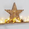 Haushalt International LED Dekofigur Weihnachtsstern 36x36x5cm Weihnachtsdeko Stern 10 LEDs, LED Weihnachts-- und Advensbeleuchtung warmweiß Bild 2