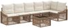vidaXL Gartensofa-set 7 pcs Beige Poly-Rattan 3436014 Bild 2