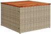 vidaXL 10-tlg. Garten-Sofagarnitur mit Kissen Beige Poly Rattan 3225604 Bild 4