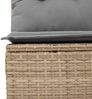 vidaXL 10-tlg. Garten-Sofagarnitur mit Kissen Beige Poly Rattan 3225604 Bild 5