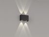 Fischer & Honsel 30378 LED Outdoor Wandleuchte Nairobi Schwarz 12cm 3000K IP54 Bild 4