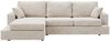 GRAINGOLD Ecksofa Nesto, Couch L-Form fürs Wohnzimmer, Modern Stil, Chenille-Stoff, Beige, Links Bild 2
