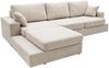 GRAINGOLD Ecksofa Nesto, Couch L-Form fürs Wohnzimmer, Modern Stil, Chenille-Stoff, Beige, Links Bild 5