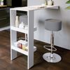 Barhocker 2er Set Grau 33 x 92 cm 2 Teilig Vicco Bild 5