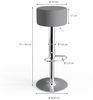 Barhocker 2er Set Grau 33 x 92 cm 2 Teilig Vicco Bild 3