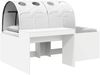 vidaXL Bettrahmen mit Tunnel mit Regal 3 Stk. Weiß Holzwerkstoff 3423647 Bild 2