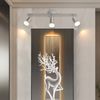Nettlife Deckenstrahler 1/2/3/4/6 Flammig Wand Modern Deckenleuchte, Schwenkbar 350°, LED wechselbar, Wohnzimmer Flur Schlafzimmer Bild 2