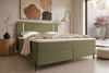 Boxspringbett Titan - Samtstoff - olive - 200x200 cm Bild 2