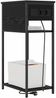 vidaXL Nachttisch Schwarz Eichen-Optik 41 x 28 x 76 cm Holzwerkstoff 859575 Bild 3